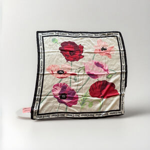 Juicy Couture Square Scarf ~35"x~35" Classic Maxi Floral Print NWT RARE Print